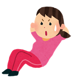 求心性収縮と遠心性収縮のイメージ